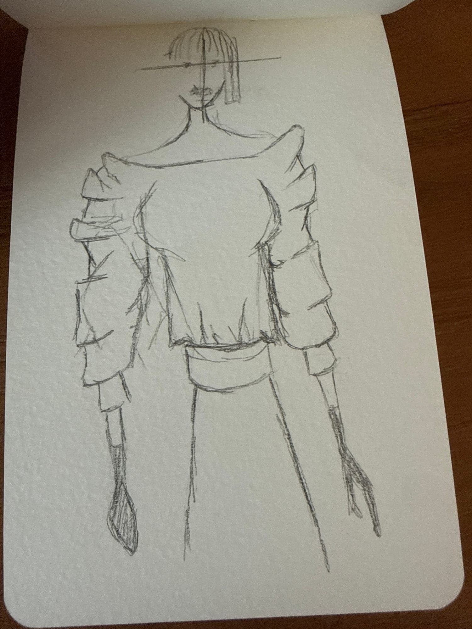 Clothes sketches — sheet 18