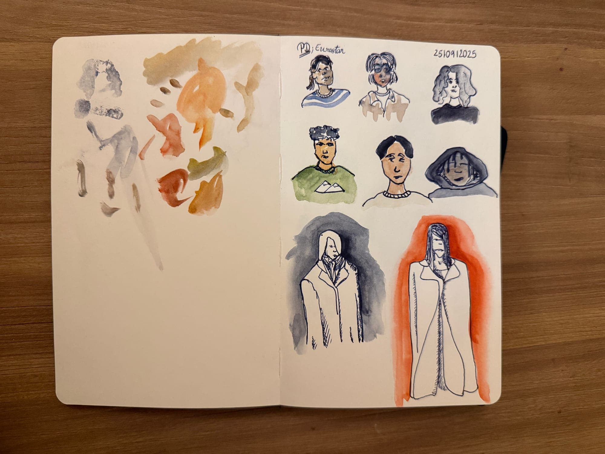 Sketching and aquarelle — sheet 2