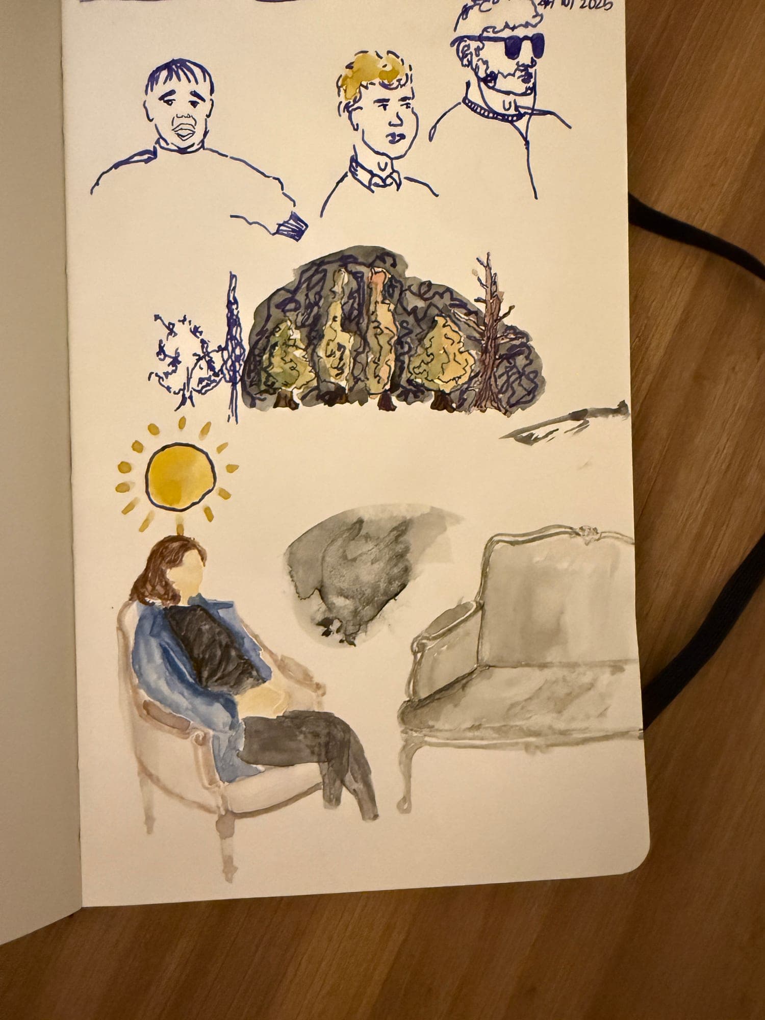 Sketching and aquarelle — sheet 9