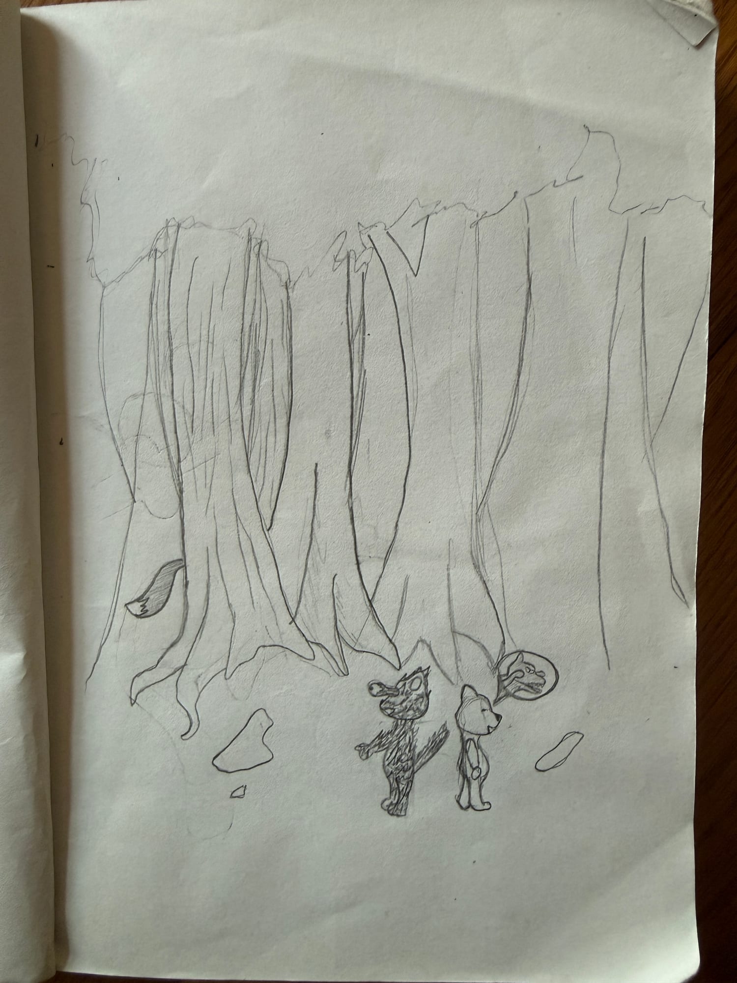 Quand on parle du loup, on en voit la queue